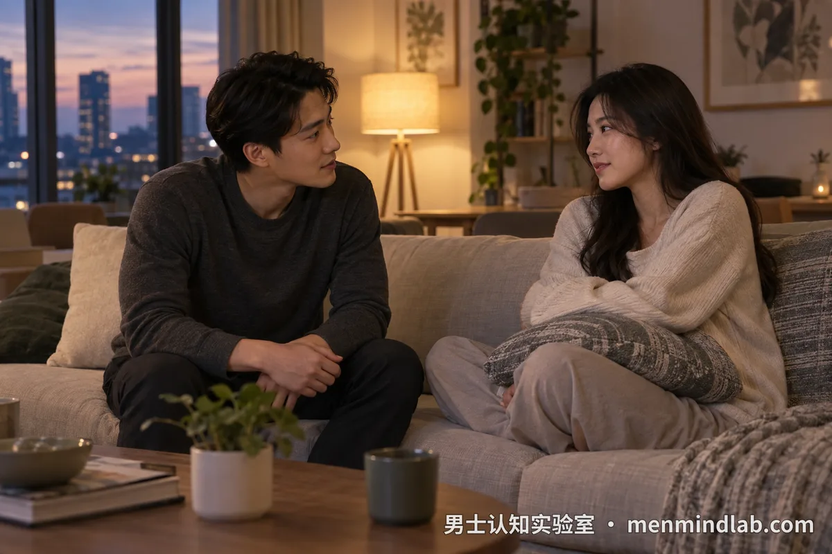同一句「你又晚回」,讨好、对抗、稳定说出来完全不是一句话
